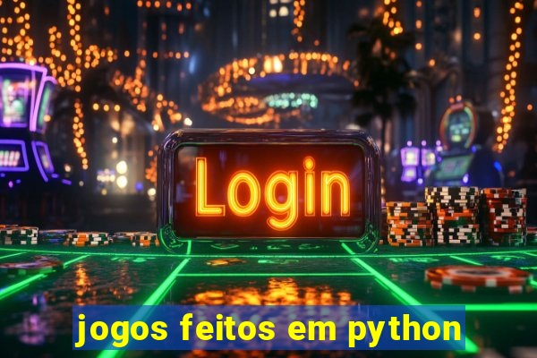 jogos feitos em python